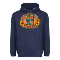 Navy happy fall Heavyweight Hoodie - AdoDesignShop