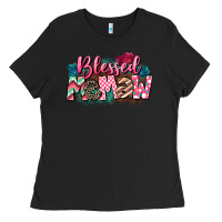 Black Blessed memaw Mother's Day Ladies Tee - CowGirlArtShop