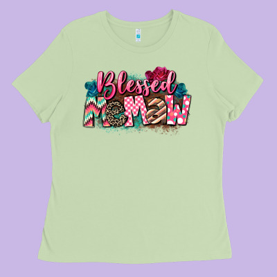 Blessed Memaw Mother's Day Ladies Tee Designed By Cowgirlartshop