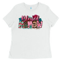 White Blessed memaw Mother's Day Ladies Tee - CowGirlArtShop
