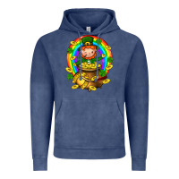 Vintage Denim Dwarf Cauldron St. Patricks Vintage Hoodie - BundleAndBundleShop