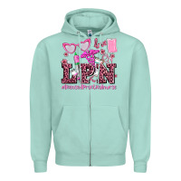 Seafoam valentines day lpn licensed practical nurse Zipper Hoodie - AdoDesignShop