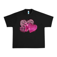 Black breast cancer hearts Urban Heavy Tee - FaDigitalArtStudio