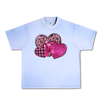 Grape Ice breast cancer hearts Urban Heavy Tee - FaDigitalArtStudio