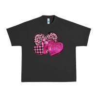 Pigment Black breast cancer hearts Urban Heavy Tee - FaDigitalArtStudio