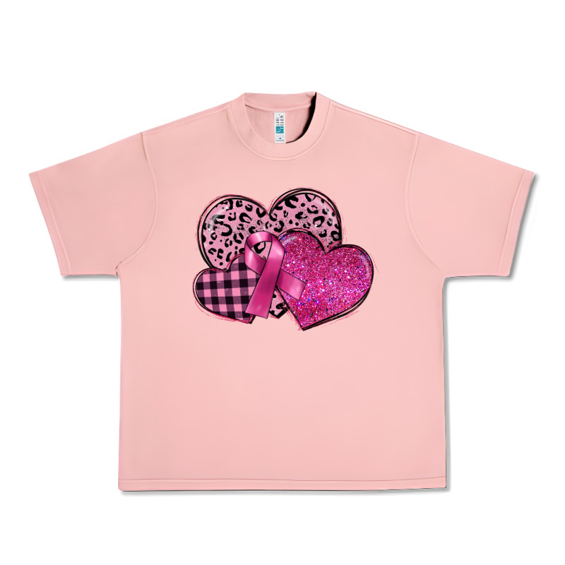 Breast Cancer Hearts Urban Heavy Tee by FaDigitalArtStudio | Teevron