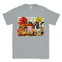 Heather Grey fall farm animals Classic Tee - CowGirlArtShop