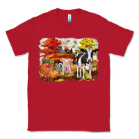 Red fall farm animals Classic Tee - CowGirlArtShop