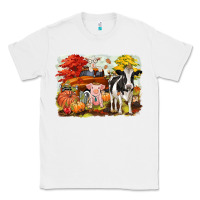 White fall farm animals Classic Tee - CowGirlArtShop