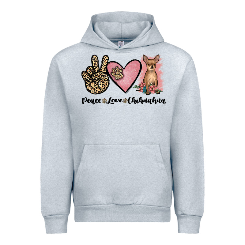 Peace Love Chihuahua Urban Hoodie by JahusDesignShop | Teevron