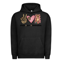 Pigment Black peace love chihuahua Urban Hoodie - JahusDesignShop