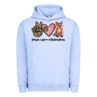 Pigment Grape Ice peace love chihuahua Urban Hoodie - JahusDesignShop