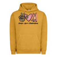 Pigment Peanut Butter peace love chihuahua Urban Hoodie - JahusDesignShop