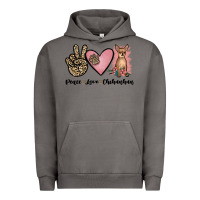 Pigment Tornado peace love chihuahua Urban Hoodie - JahusDesignShop
