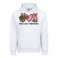 White peace love chihuahua Urban Hoodie - JahusDesignShop
