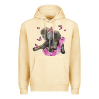 Pina Colada baby elephant with tutu Premium Hoodie - LillyAllenDesigns