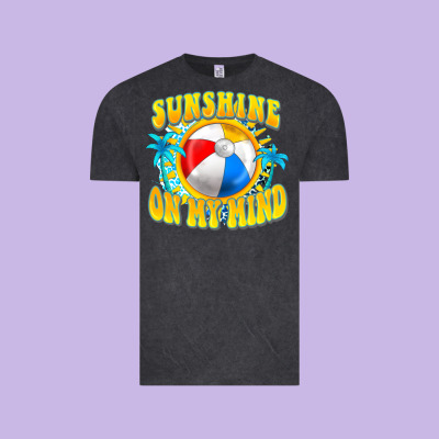 Sunshine On My Mind Vintage Tee Designed By Fadigitalartstudio