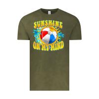Vintage Olive Sunshine on my mind Vintage Tee - FaDigitalArtStudio
