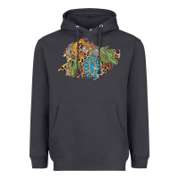Smoke horseshoe leopard gemstone cactus patch Heavyweight Hoodie - AdoDesignShop