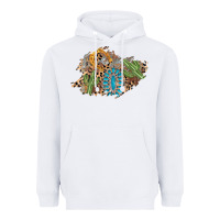 White horseshoe leopard gemstone cactus patch Heavyweight Hoodie - AdoDesignShop
