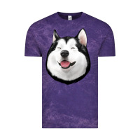 Cloud Purple Husky Vintage Tee - Jasminsmagicworld