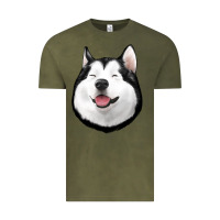 Vintage Olive Husky Vintage Tee - Jasminsmagicworld