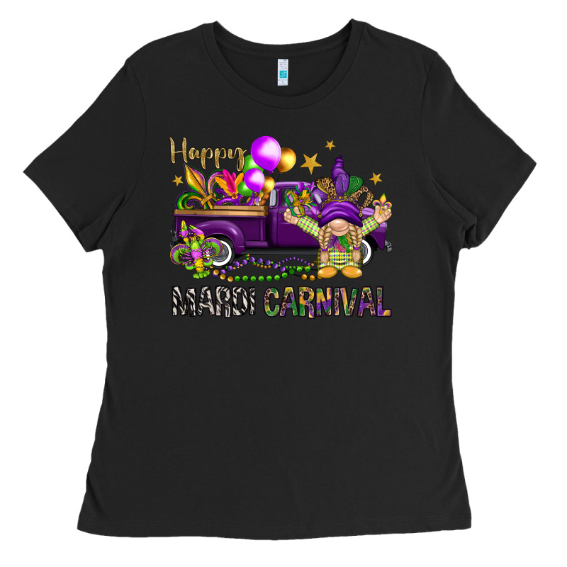 Happy Mardi Carnival With Truck Ladies Tee by HowdyJamesFarm | Teevron