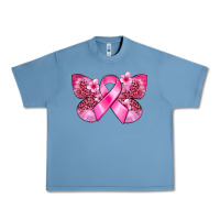 Pebble Blue Cancer butterfly Urban Heavy Tee - FaDigitalArtStudio