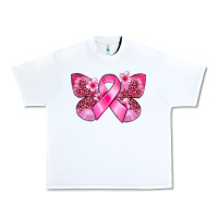 White Cancer butterfly Urban Heavy Tee - FaDigitalArtStudio