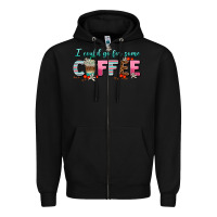 Black i could go for some coffee Zipper Hoodie - AdoDesignShop