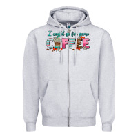 Heather Grey i could go for some coffee Zipper Hoodie - AdoDesignShop