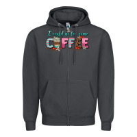 Smoke i could go for some coffee Zipper Hoodie - AdoDesignShop