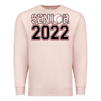 Pale Pink senior baseball Premium Sweatshirt - AdoDesignShop