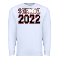 White senior baseball Premium Sweatshirt - AdoDesignShop