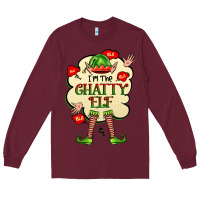Burgundy im the chatty elf Long Sleeve Tee - FaDigitalArtStudio