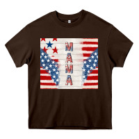 Chocolate Brown mama usa Heavy Core Tee - TumblerDesignByShophia