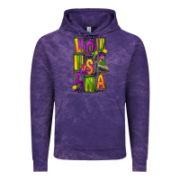 Cloud Purple mardi gras louisiana Vintage Hoodie - FaDigitalArtStudio