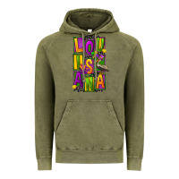 Vintage Olive mardi gras louisiana Vintage Hoodie - FaDigitalArtStudio