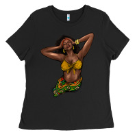 Black Black woman Ladies Tee - HowdyJamesFarm