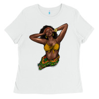 White Black woman Ladies Tee - HowdyJamesFarm