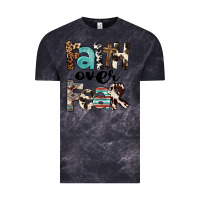 Cloud Black Western Faith Over Fear Vintage Tee - FaDigitalArtStudio