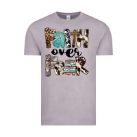 Vintage Zinc Western Faith Over Fear Vintage Tee - FaDigitalArtStudio