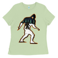 Matcha bigfoot wood layered christmas Ladies Tee - DesigneFamous