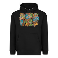 Black horseshoe leopard gemstone cactus background Heavyweight Hoodie - AdoDesignShop