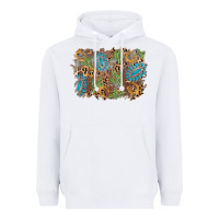 White horseshoe leopard gemstone cactus background Heavyweight Hoodie - AdoDesignShop