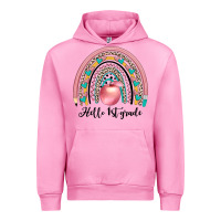 Fuchsia Pink hello 1 st grade Urban Hoodie - JahusDesignShop
