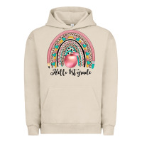 Pigment French Oak hello 1 st grade Urban Hoodie - JahusDesignShop