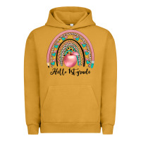 Pigment Peanut Butter hello 1 st grade Urban Hoodie - JahusDesignShop