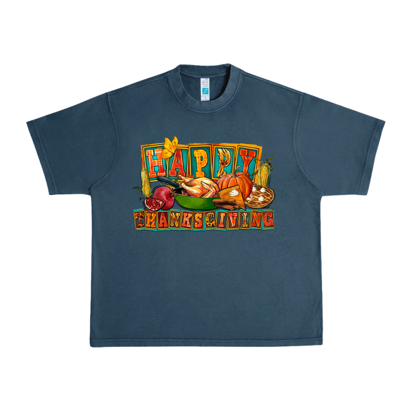 Happy Thanksgiving Urban Heavy Tee by FaDigitalArtStudio | Teevron