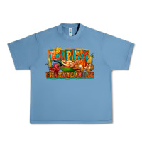 Pebble Blue Happy Thanksgiving Urban Heavy Tee - FaDigitalArtStudio